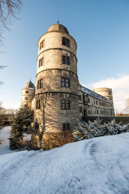 Die Wewelsburg im Winter. (André Heinermann für das Kreismuseum Wewelsburg)